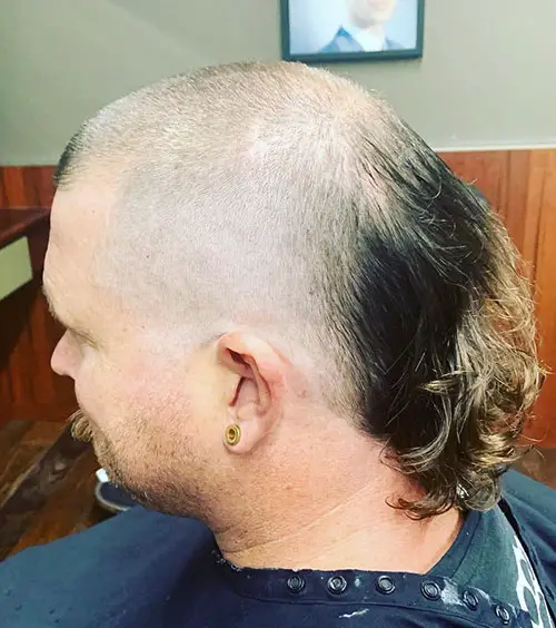 Camp staff shaved her head skullet