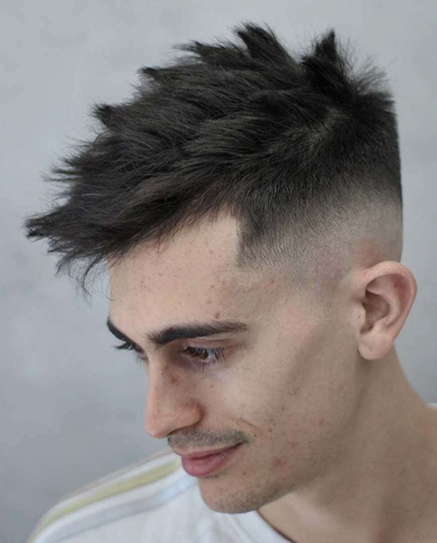 Faux Hawk with High Fade