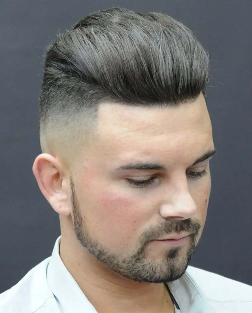 Pompadour with Disconnected Sides