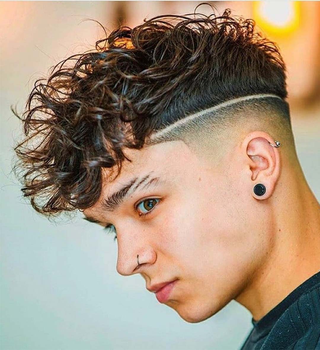 Wavy Hair with Fade
