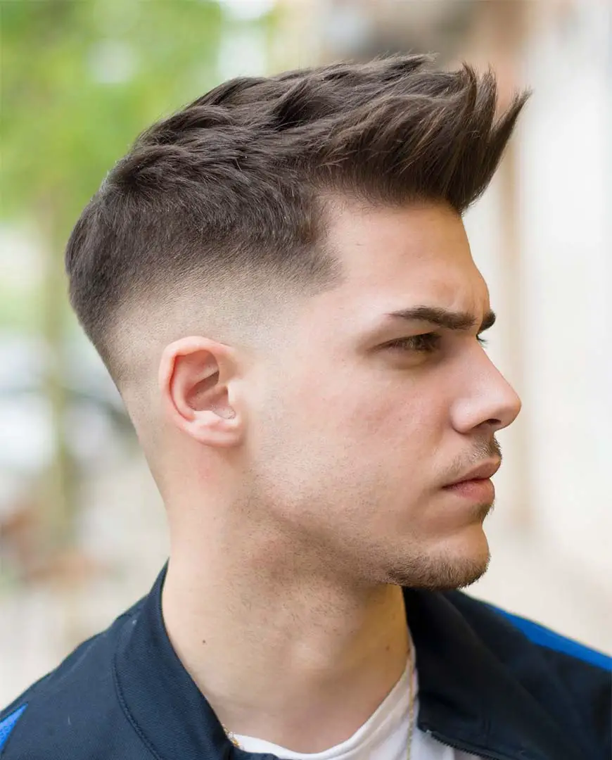 Short Sides with Long Tousled Forward Top