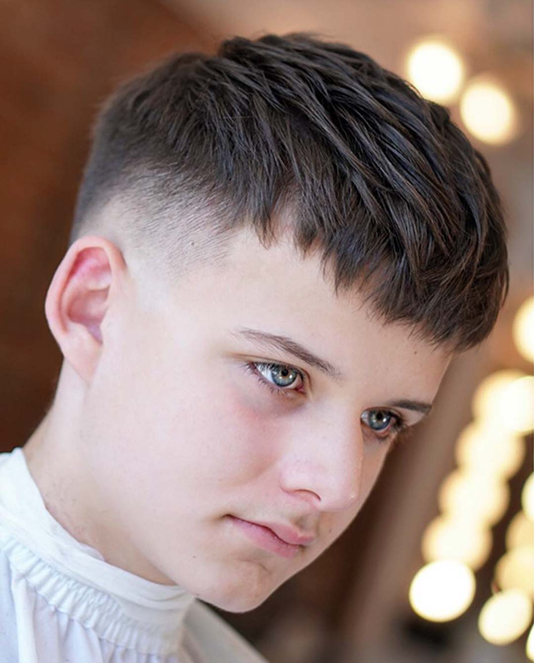 Image of French crop hairstyle for school boy