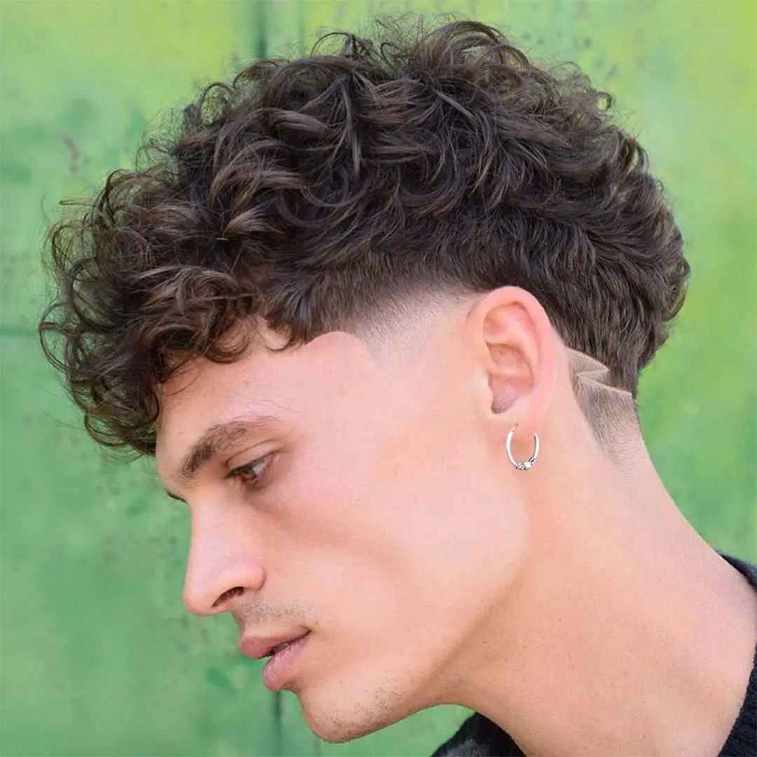 Medium Hairstyles for Curly Hair Men 