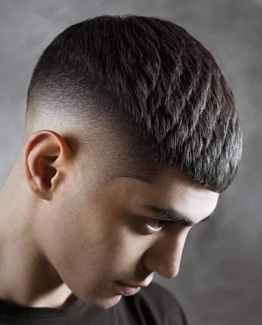 Image of Cropped Caesar cut haircut