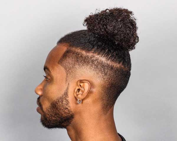 Curly Top Knot hairstyle