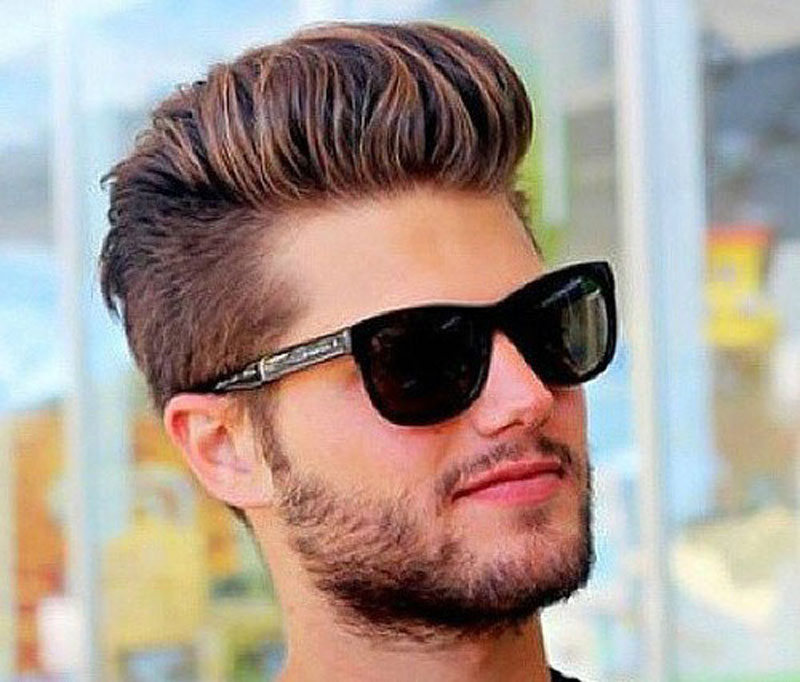 Sleek Pompadour Haircut