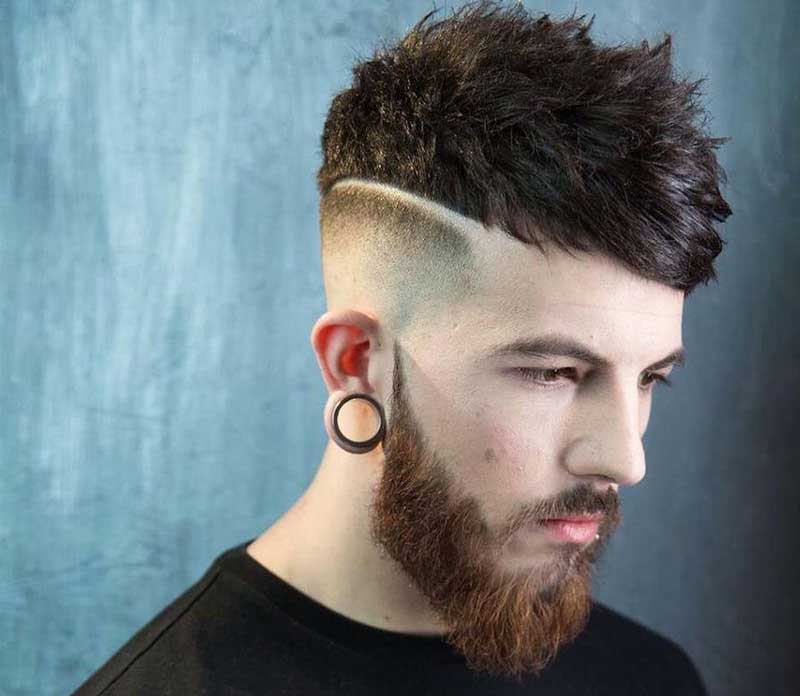 Spiky Fohawk haircut