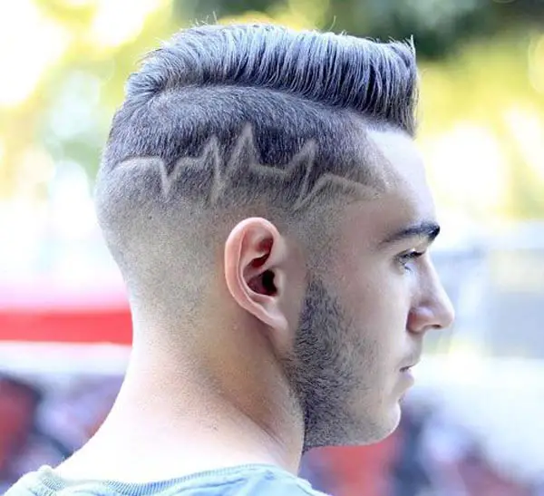 Pompadour with Low Artistic Fade haircut