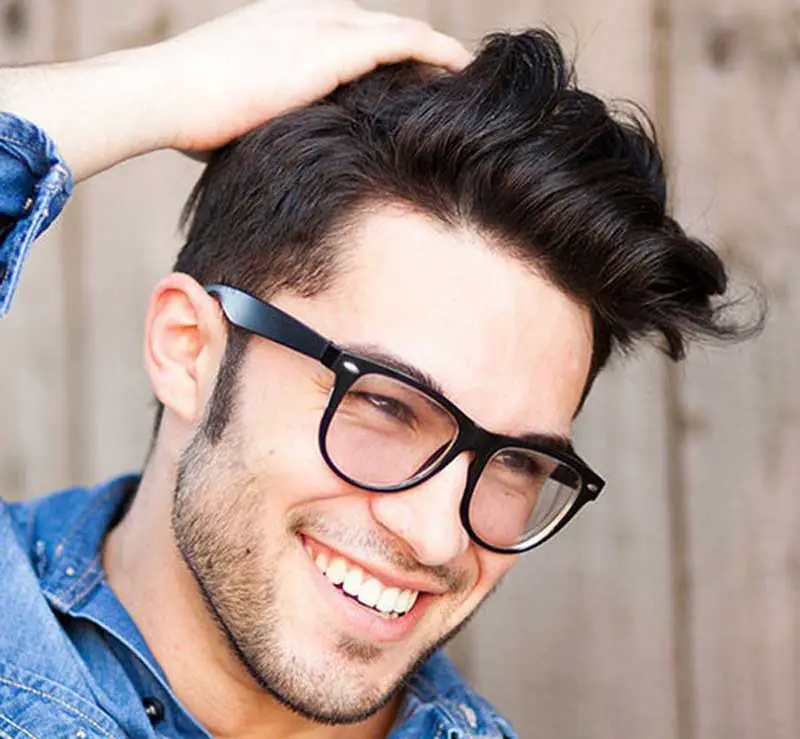 Geeky Hipster with Modern Quiff