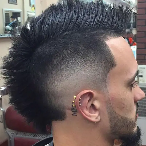 Mohawk with Low Skin Fade haircut