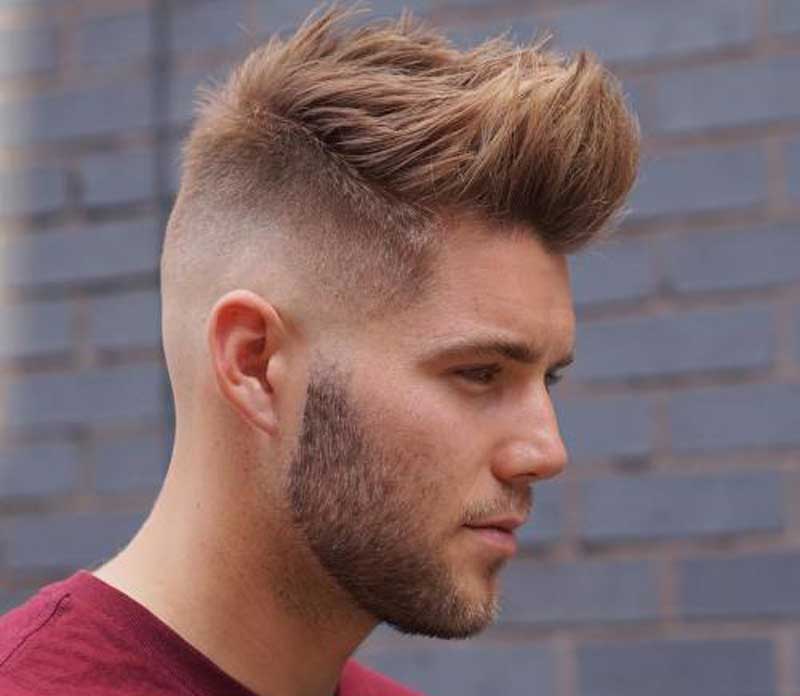 Edgy Upturned Fohawk haircut