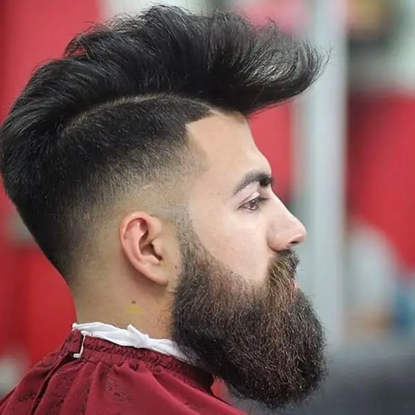 Mohawk with Low Fade haircut