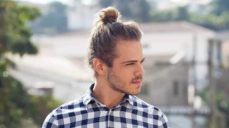 High man bun_long hair