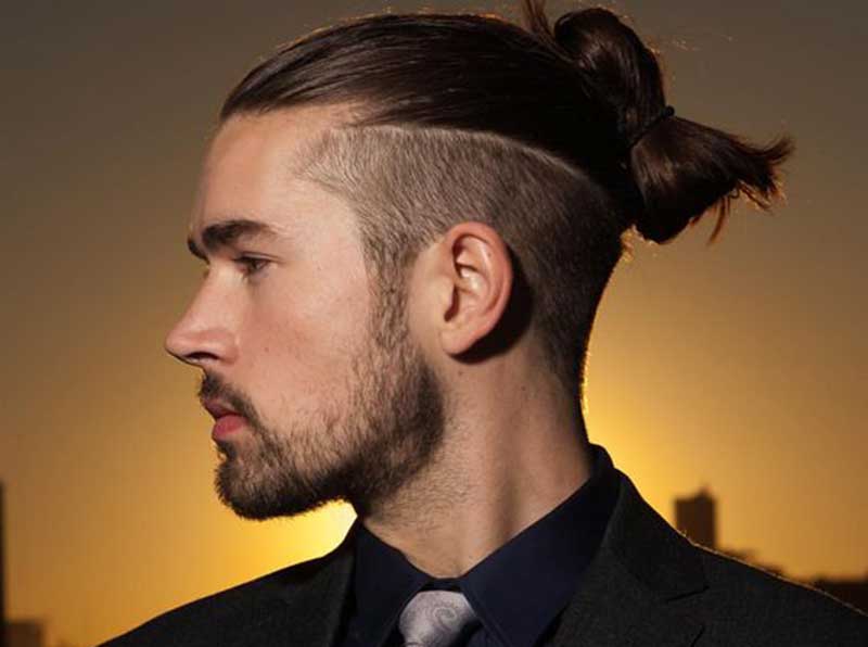 Man bun undercut_Long hair