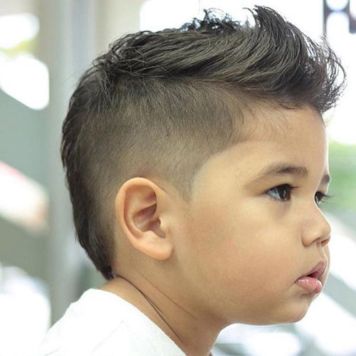 Image of Undercut haircut toddler boy haircut