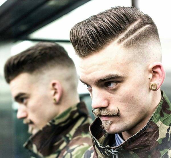 High-Front Comb Over haircut