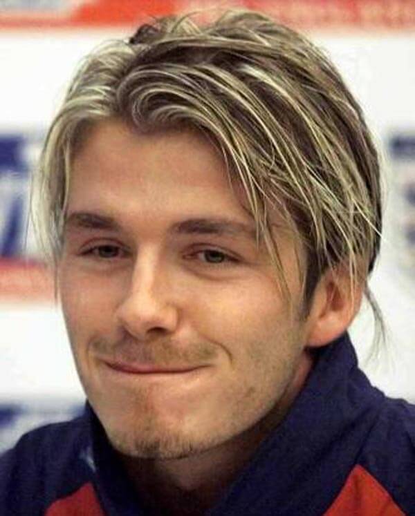 Young David Beckham's hair