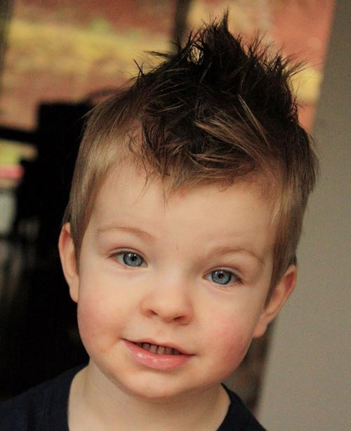 Messy Textured Quiff - Toddler Boy Haircut