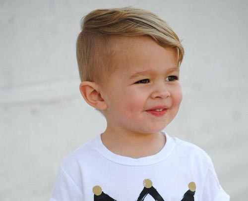 Textured Side Bangs - Toddler Boy Haircut