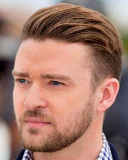 Comb Over with Low Fade haircut