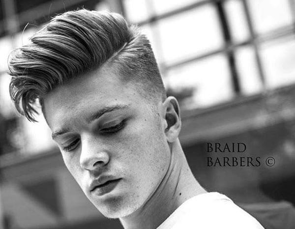 High Textured Comb Over haircut