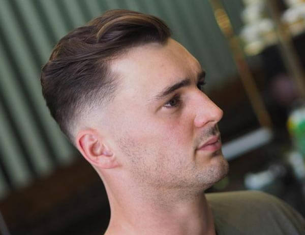 High Fade Comb Over haircut