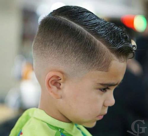 Fresh Pomp with Low Skin Fade - Toddler Boy Haircut