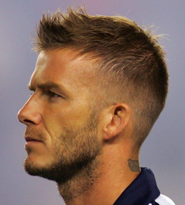 David Beckham inspired hairstyle ☆ Quiff with a short fade - YouTube