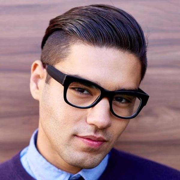 Slicked Back Comb Over haircut