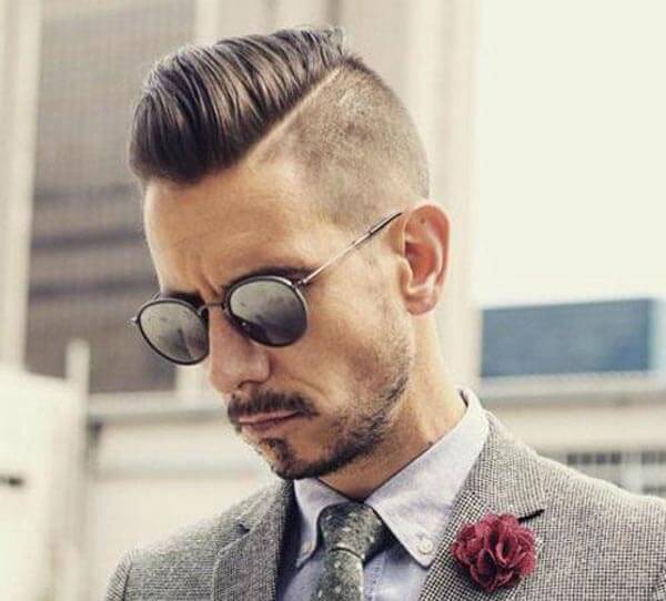 Pomp-Style Comb Over haircut