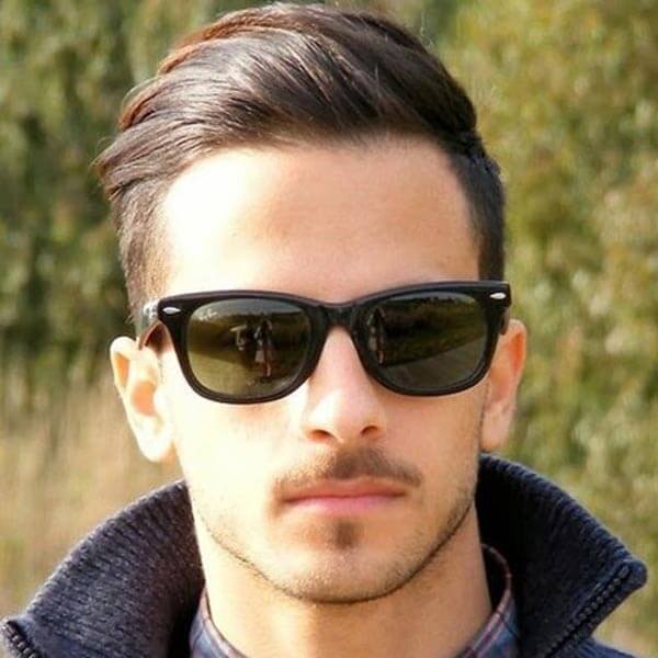 Slicked Back Comb Over haircut