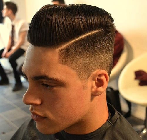 Classic Smooth Pompadour Haircut