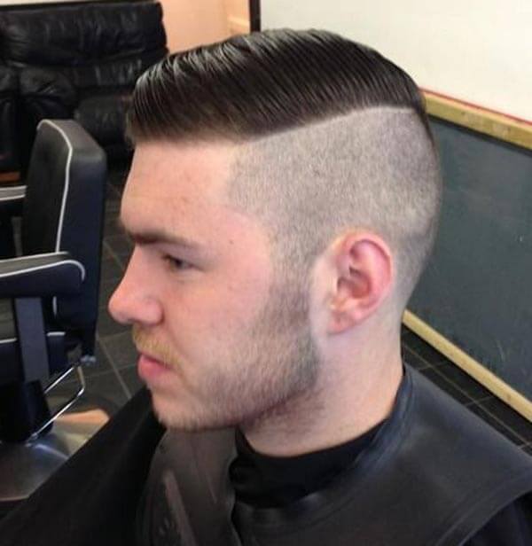 Smooth Swept Classic Comb Over haircut