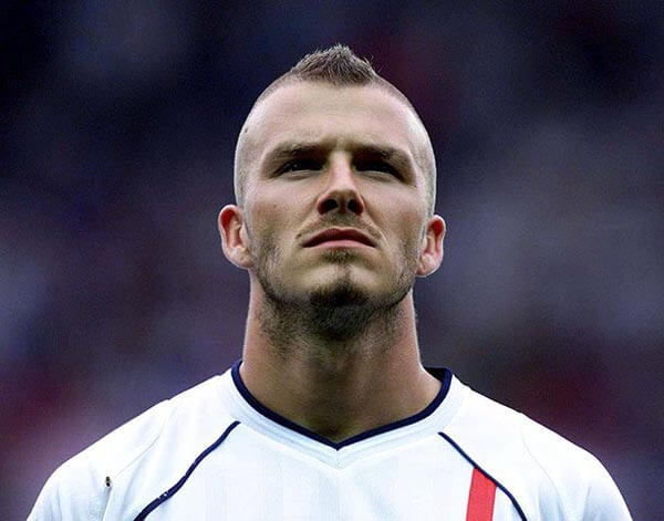 David Beckham's Mohawk hairstyle