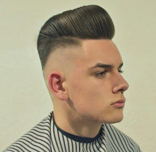 Faded Pompadour Hairstyle
