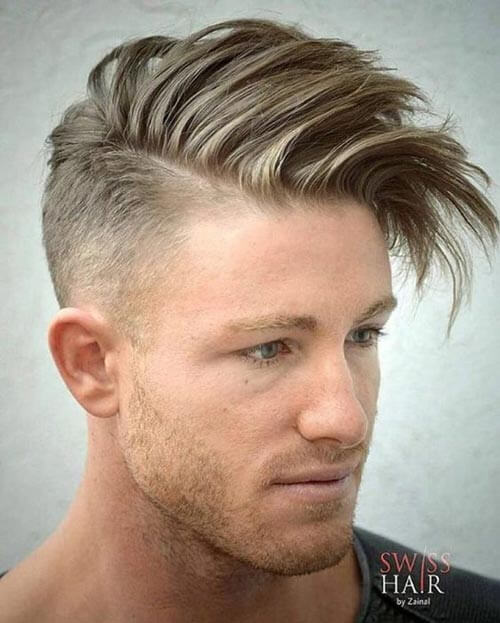 Fade with Textured Quiff