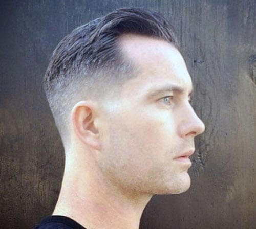 Short Tapered Quiff For Receding Hairlines