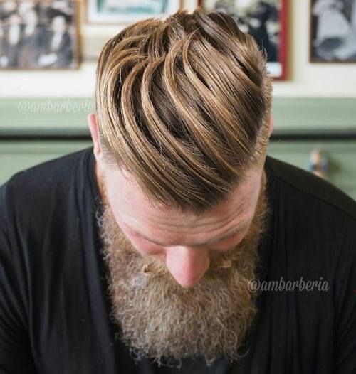 Long Textured Quiff For Receding Hairlines