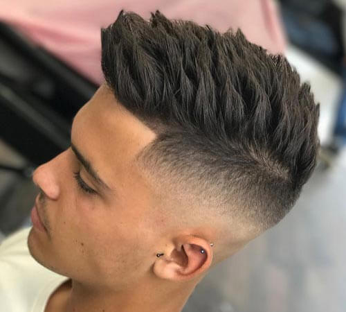 Textured Comb-up With Tapered Sides