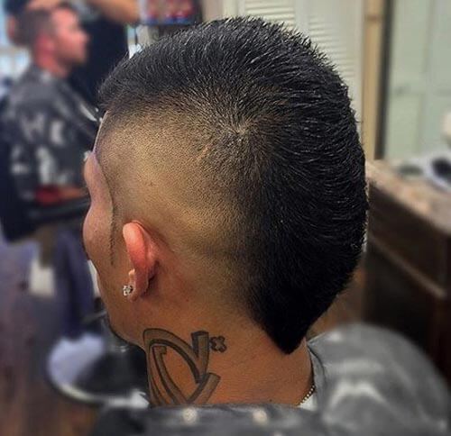 V-cut Mohawk With High Fade