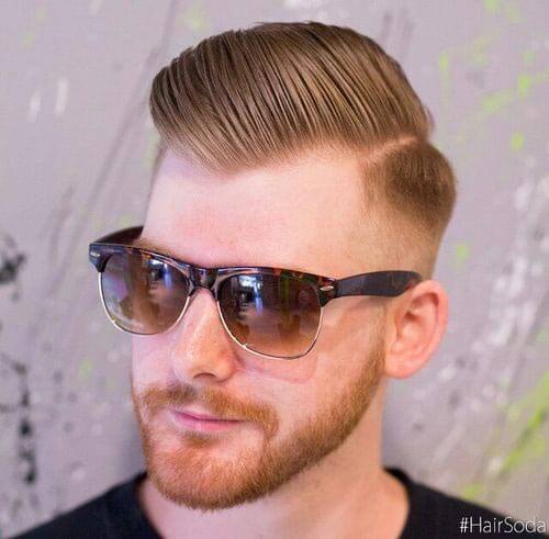 Comb Over with High Skin fade 