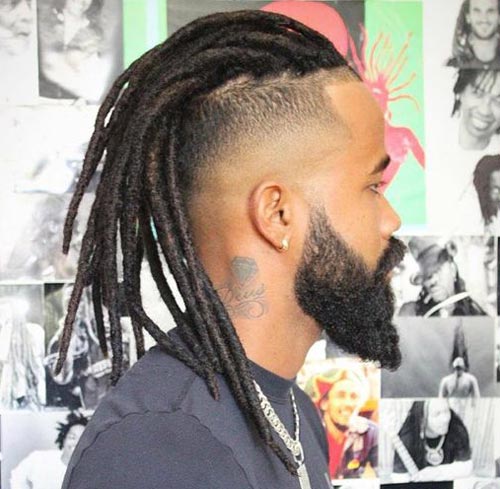 Wavy Mohawk with Elements-20 Dread Fade Haircuts – Smart Choice For Simple & Healthy Look