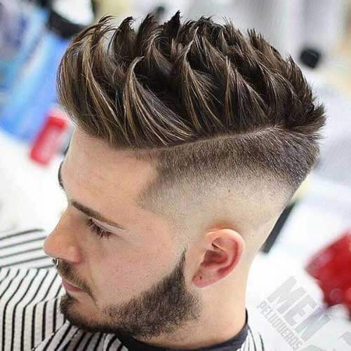 Drop Fade with Spiky Quiff