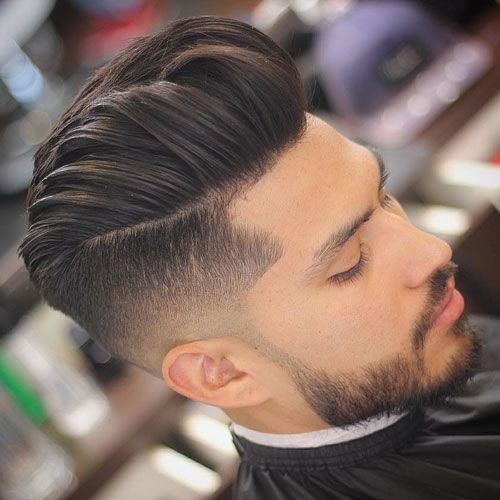 Quiff Haircut with Undercut Fade