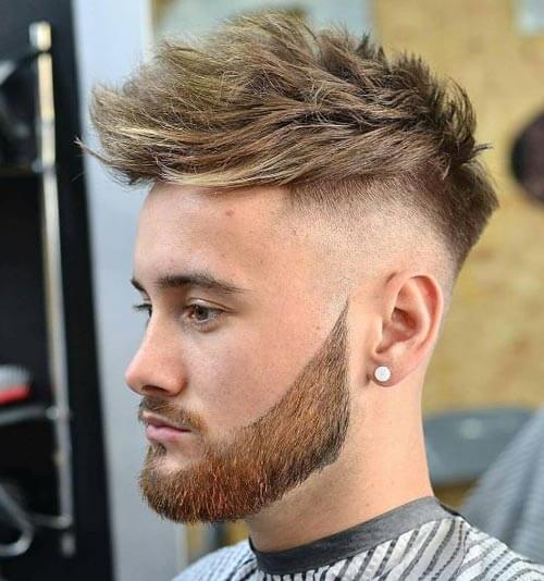 Textured Haircut with Beard