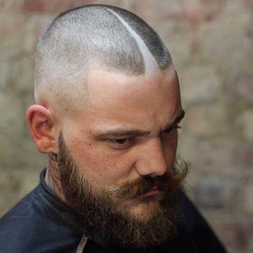 Crew Cut with Middle Part Design