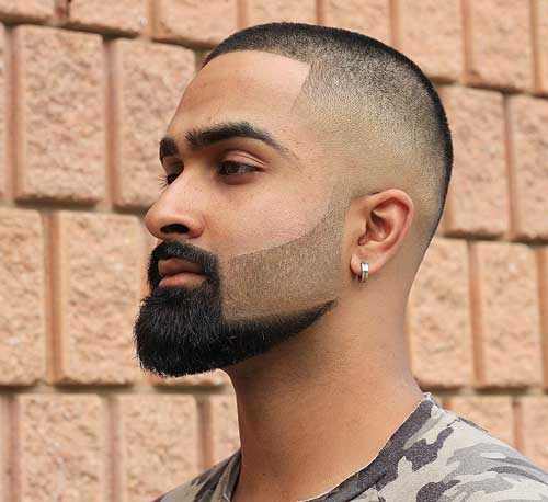 High and Tight Haircut with Beard Design