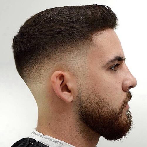 Brushed Up Crew Cut with Skin Fade