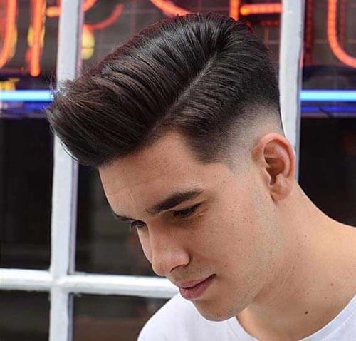 Low Drop Fade Pompadour 