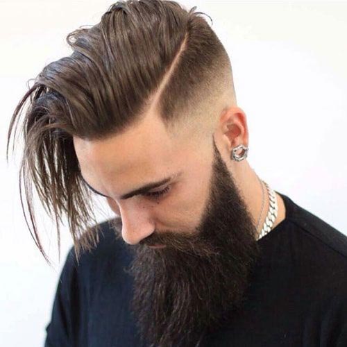 Skin Fade Undercut with Fringe